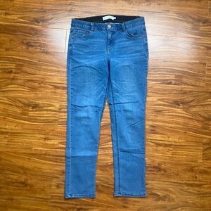 City Blues Women's Midrise Stretch Straight Jeans Size 12 Eco Friendly Casual